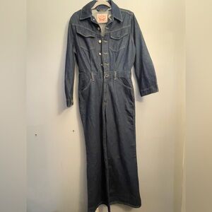Levi's Classic Blue Denim Jumpsuit